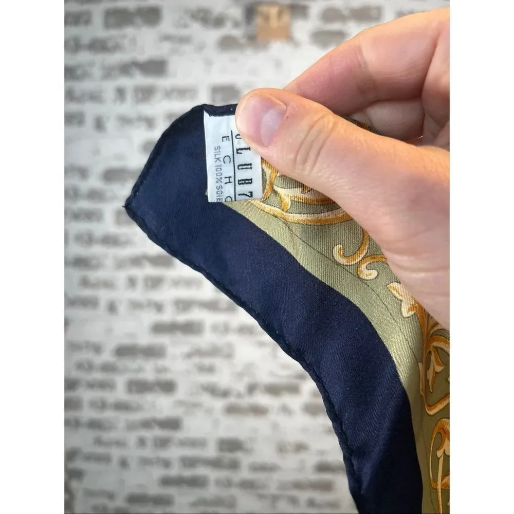 Club 7 echo | vintage square silk scarf vintage sailor coastal vibe